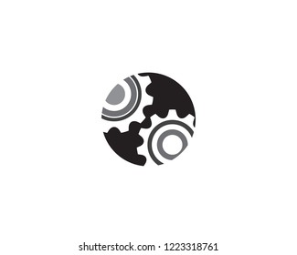 Gear Logo Template vector icon illustration design