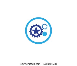 Gear Logo Template vector icon illustration design