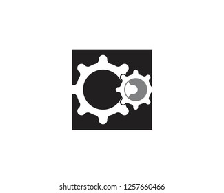 Gear Logo Template vector icon illustration design
