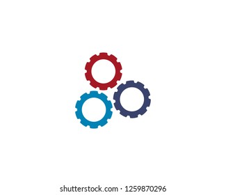 Gear Logo Template vector icon illustration design