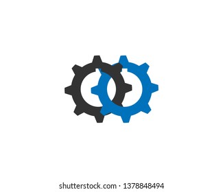 Gear Logo Template vector icon - Vector