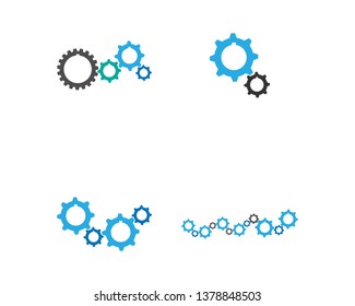 Gear Logo Template vector icon - Vector