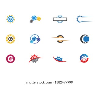 Gear Logo Template vector icon illustration design
