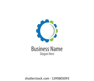 Gear logo template vector icon