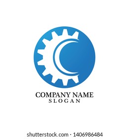 Gear Logo Template vector icon illustration design