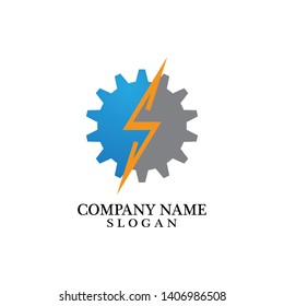 Gear Logo Template vector icon illustration design