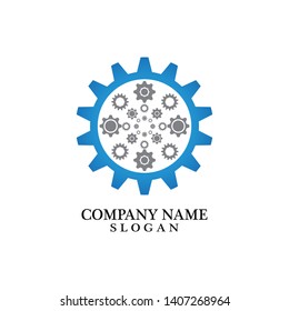 Gear Logo Template vector icon illustration design