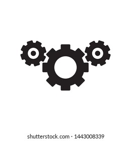 Gear logo template, vector icon design