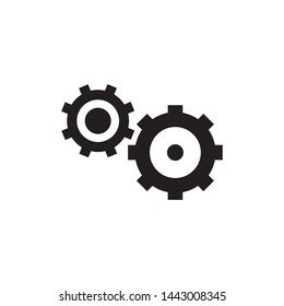 Gear logo template, vector icon design