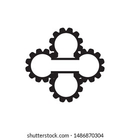 Gear Logo Template vector icon illustration design