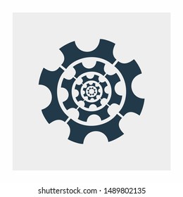 Gear Logo Template vector icon