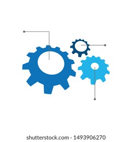 Gear Logo Template vector icon illustration design