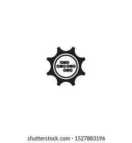 Gear logo template vector icon design