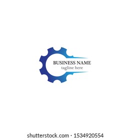 Gear logo template vector icon design