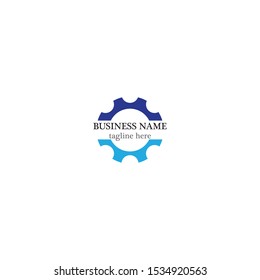 Gear logo template vector icon design