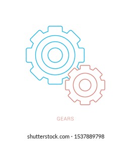 Gear Logo Template vector icon illustration design
