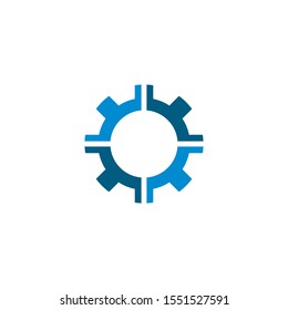 Gear Logo Template vector icon illustration design