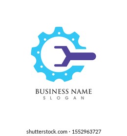 Gear Logo Template vector icon illustration design
