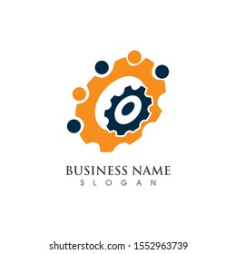 Gear Logo Template vector icon illustration design