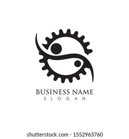Gear Logo Template vector icon illustration design
