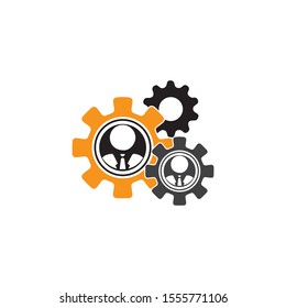 Gear Logo Template vector icon illustration design