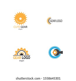 Gear Logo Template vector icon illustration design