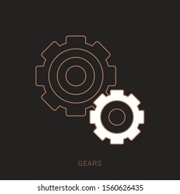 Gear Logo Template vector icon illustration design