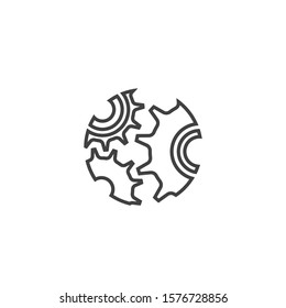 Gear Logo Template vector icon illustration design