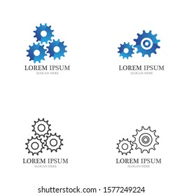 Gear Logo Template vector icon illustration design
