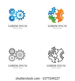 Gear Logo Template vector icon illustration design