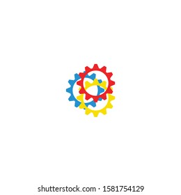 Gear Logo Template vector icon illustration design