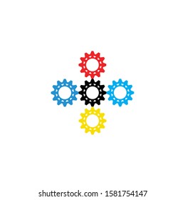 Gear Logo Template vector icon illustration design