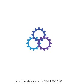 Gear Logo Template vector icon illustration design