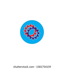 Gear Logo Template vector icon illustration design