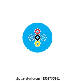 Gear Logo Template vector icon illustration design