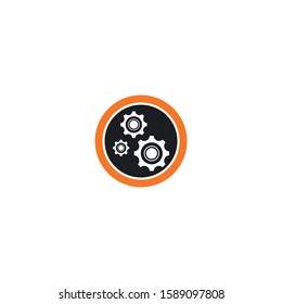 Gear logo template vector icon design