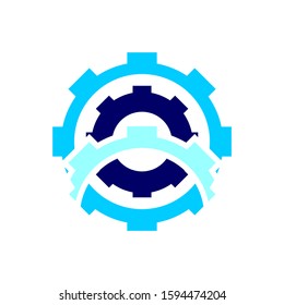 Gear Logo Template vector icon illustration