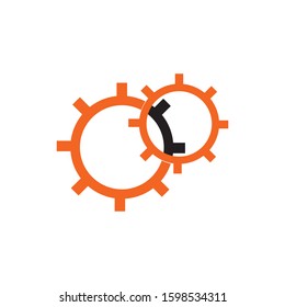 Gear Logo Template vector icon illustration design