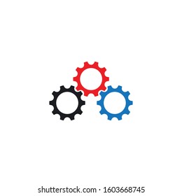 Gear Logo Template vector icon illustration design