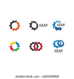 Gear Logo Template vector icon illustration design