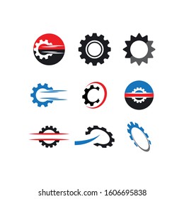 Gear Logo Template vector icon illustration design