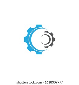 Gear logo template vector icon design