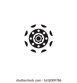 Gear logo template vector icon design