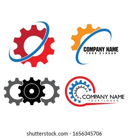 Gear Logo Template vector icon illustration design