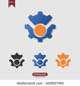 Gear logo template vector logo icon design