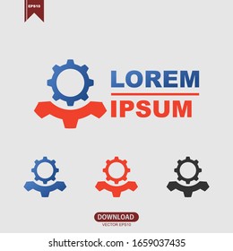 Gear logo template vector logo icon design