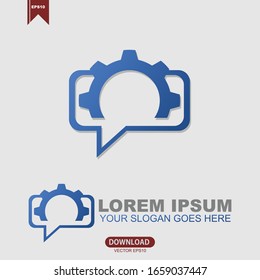 Gear logo template vector logo icon design