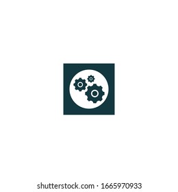 Gear logo template vector icon design