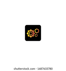 Gear logo template vector icon design