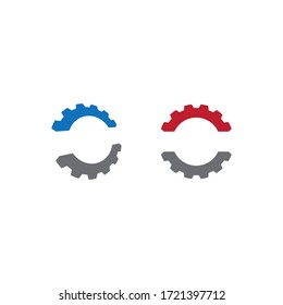 Gear Logo Template vector icon illustration design